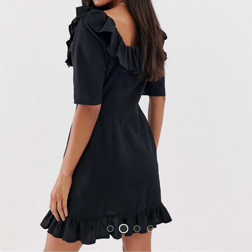 ASOS RUFFLE BUTTON DRESS - Picture 2 of 3